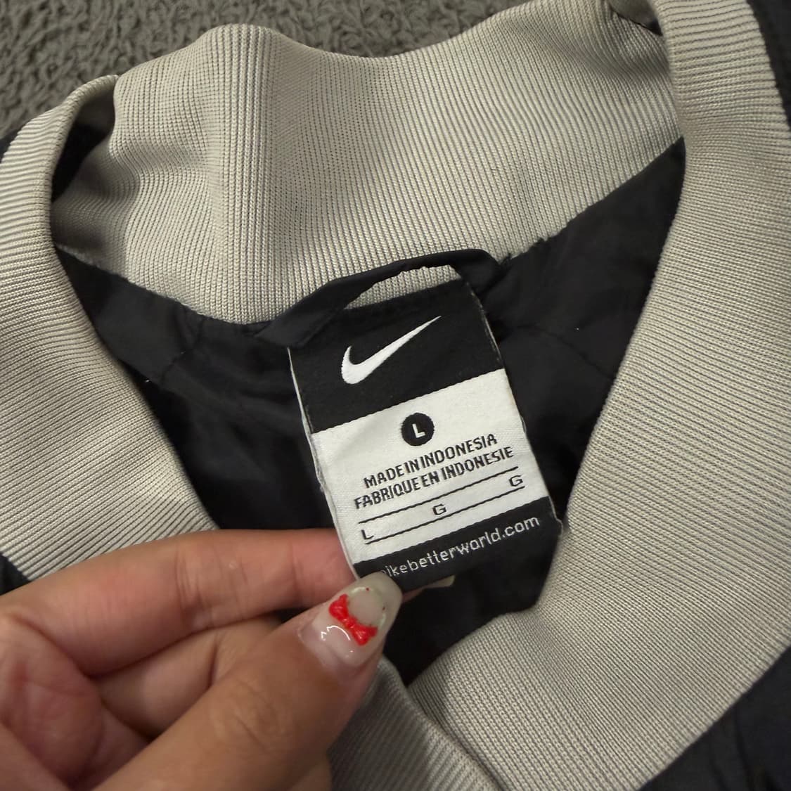 [ 정품/L ] 나이키 스우시 올드스쿨 바람막이 웜업 상품이미지5