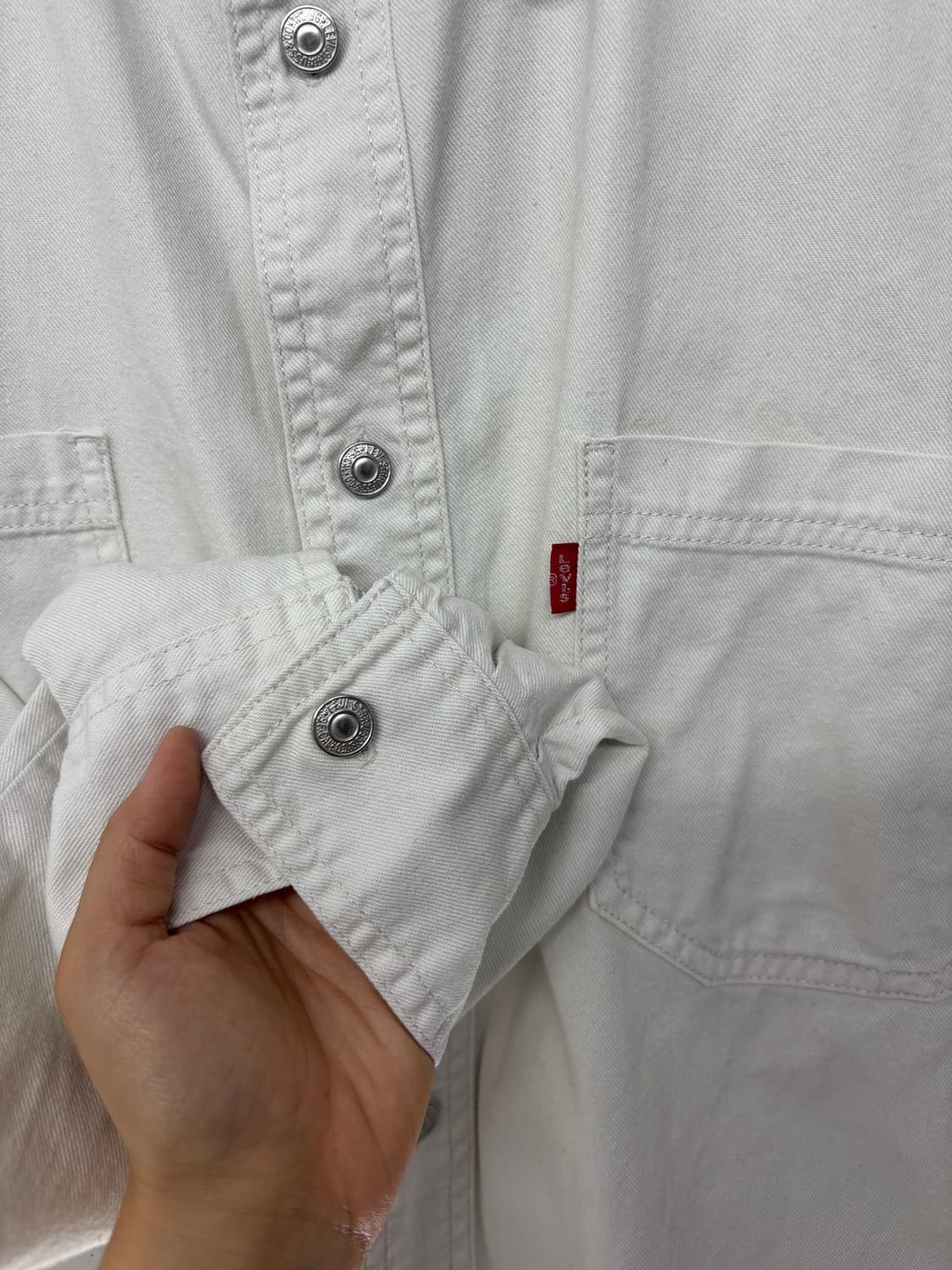 90s 오리지널 리바이스 데님 워크셔츠 XL 상품이미지4