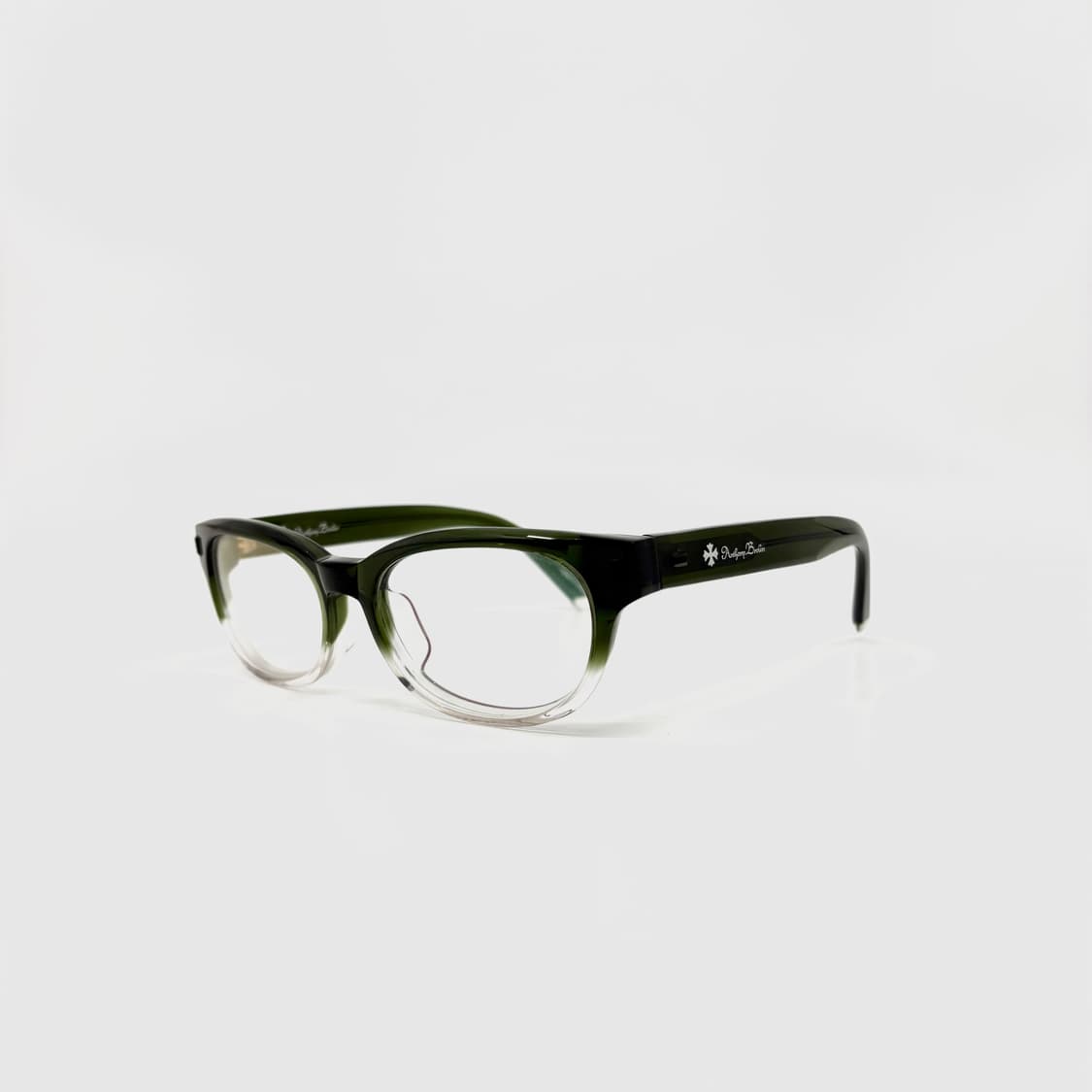 Anthony Brown 카키 녹색 클리어 유광 프레임 뿔테 안경 상품이미지3
