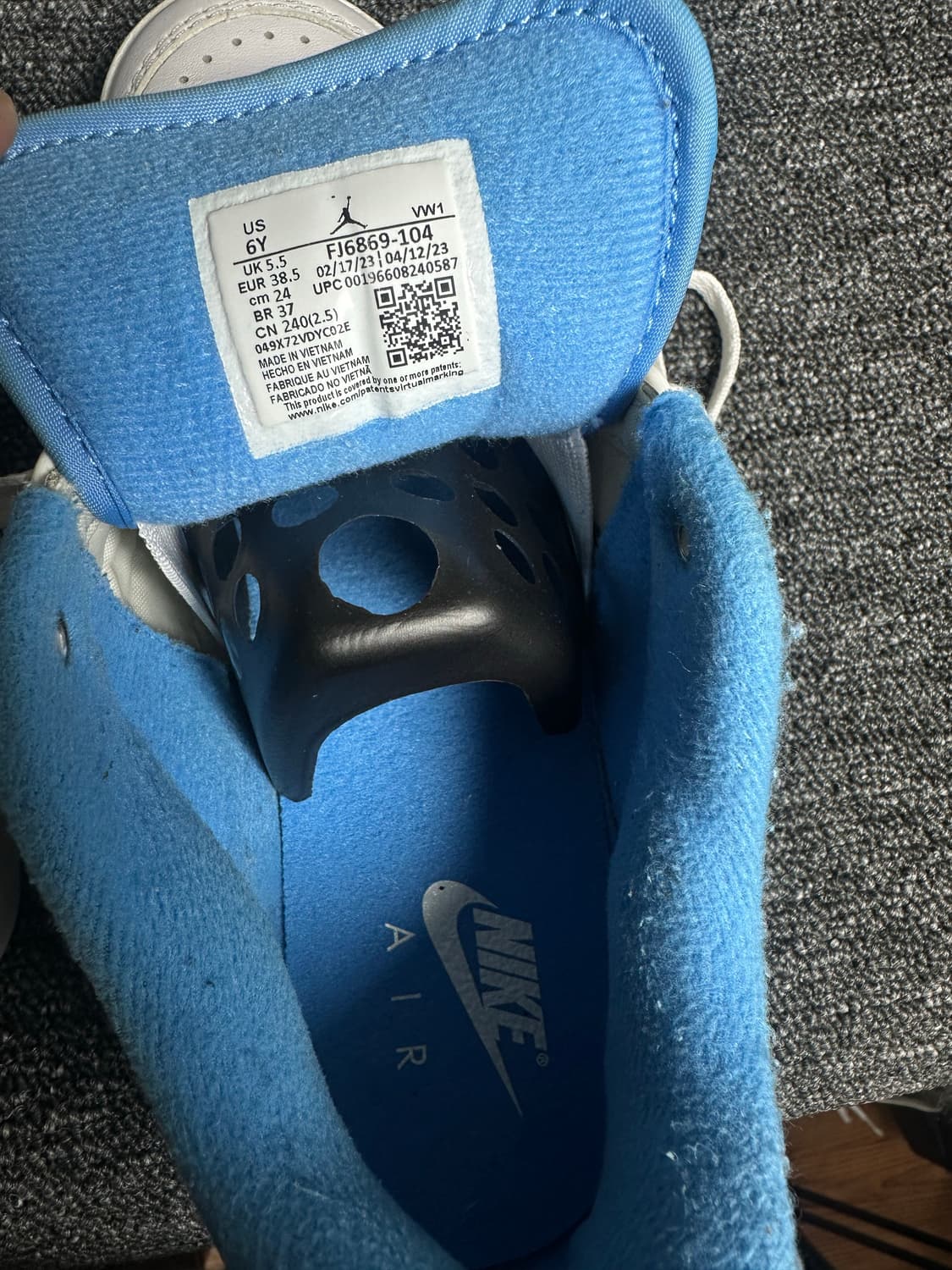 나이키 에어 조던 2 로우 UNC 240mm 상품이미지6