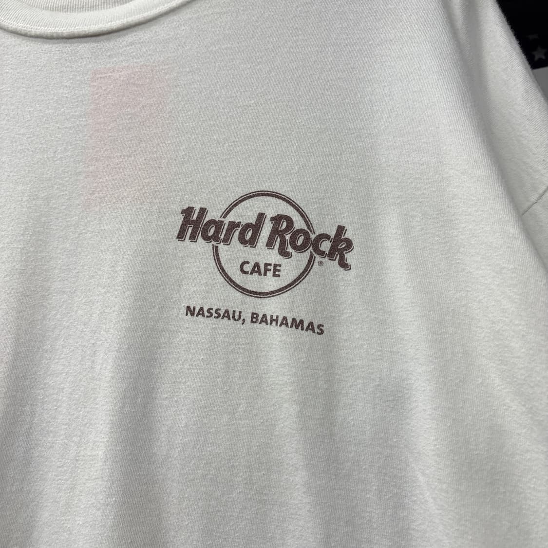00s 하드락카페 바하마 나소 웨이브 크루즈 프린팅 티셔츠 N1207 상품이미지4