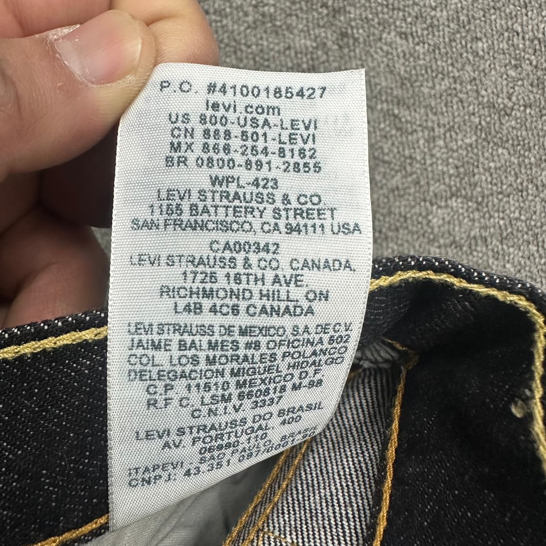 리바이스 501 데님팬츠 상품이미지6