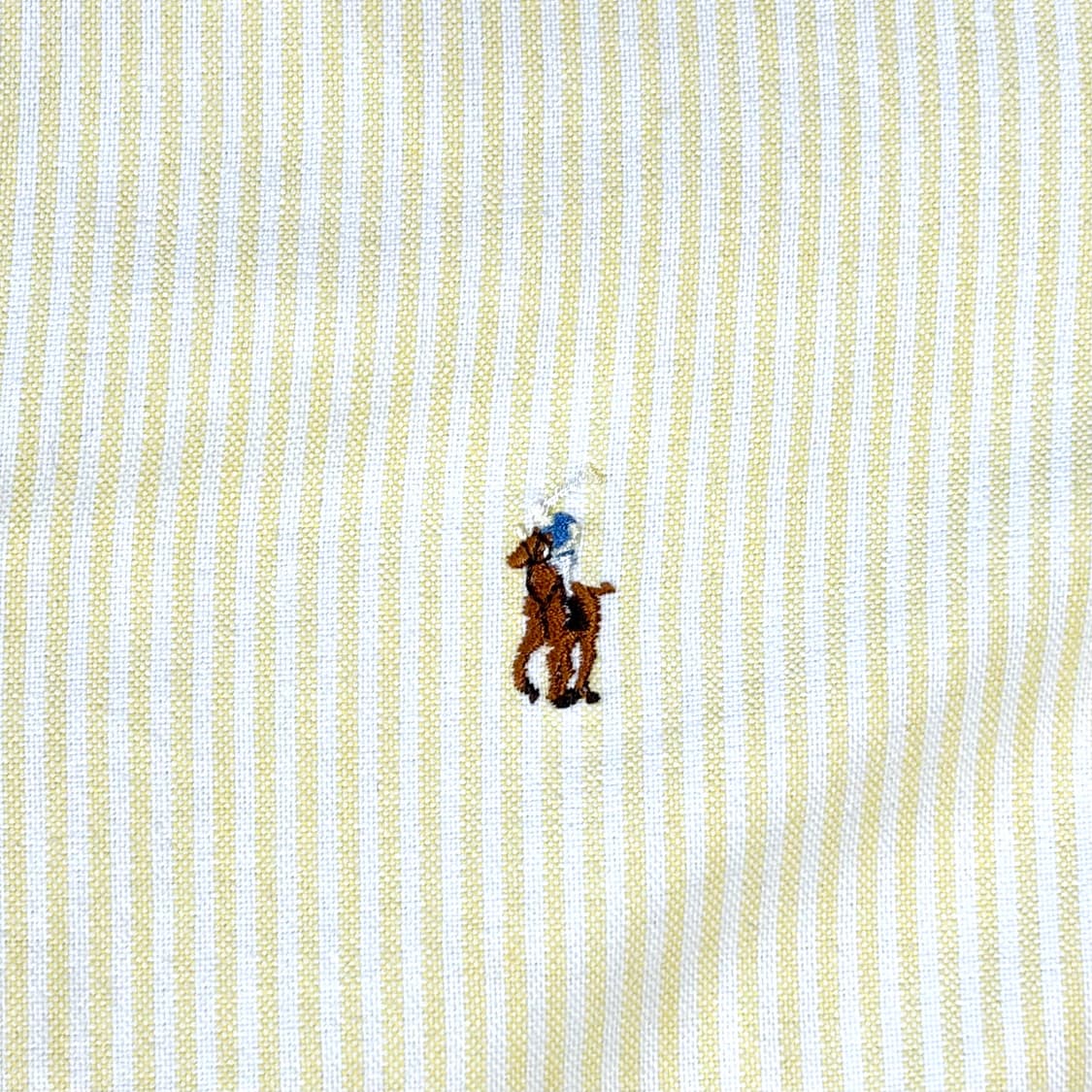 폴로 옐로우 스트라이프 셔츠 M 상품이미지6