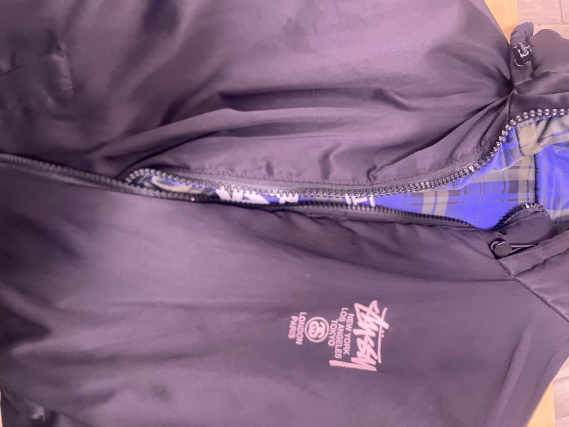 스투시 체크 리버시블 패딩 상품이미지3