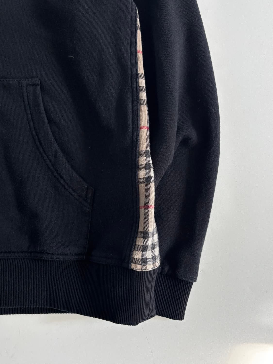 Burberry 버버리 블랙 체크 코튼 후디 상품이미지6