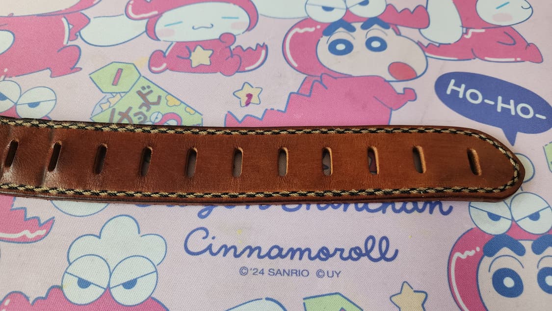 통가죽 벨트 브라운 남성용 상품이미지5