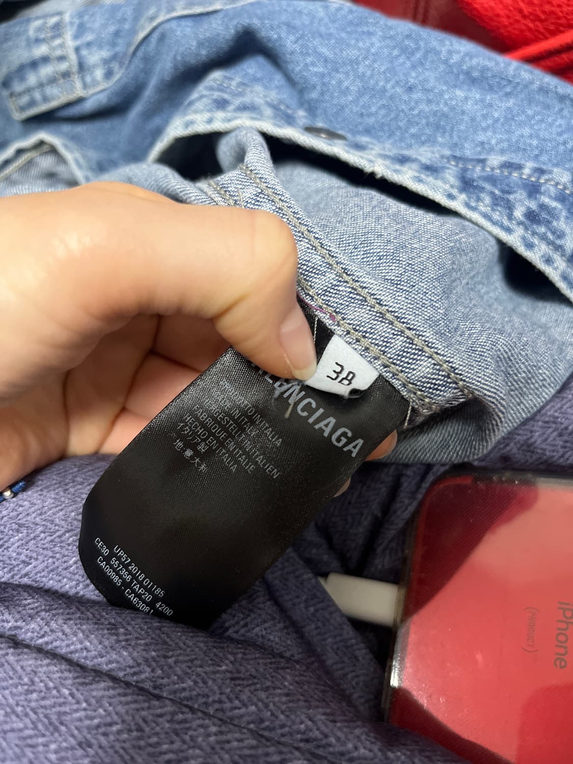 발렌시아가 데님 후드 자켓(탈부착o-조끼,데님후드로 활용가능) 상품이미지10