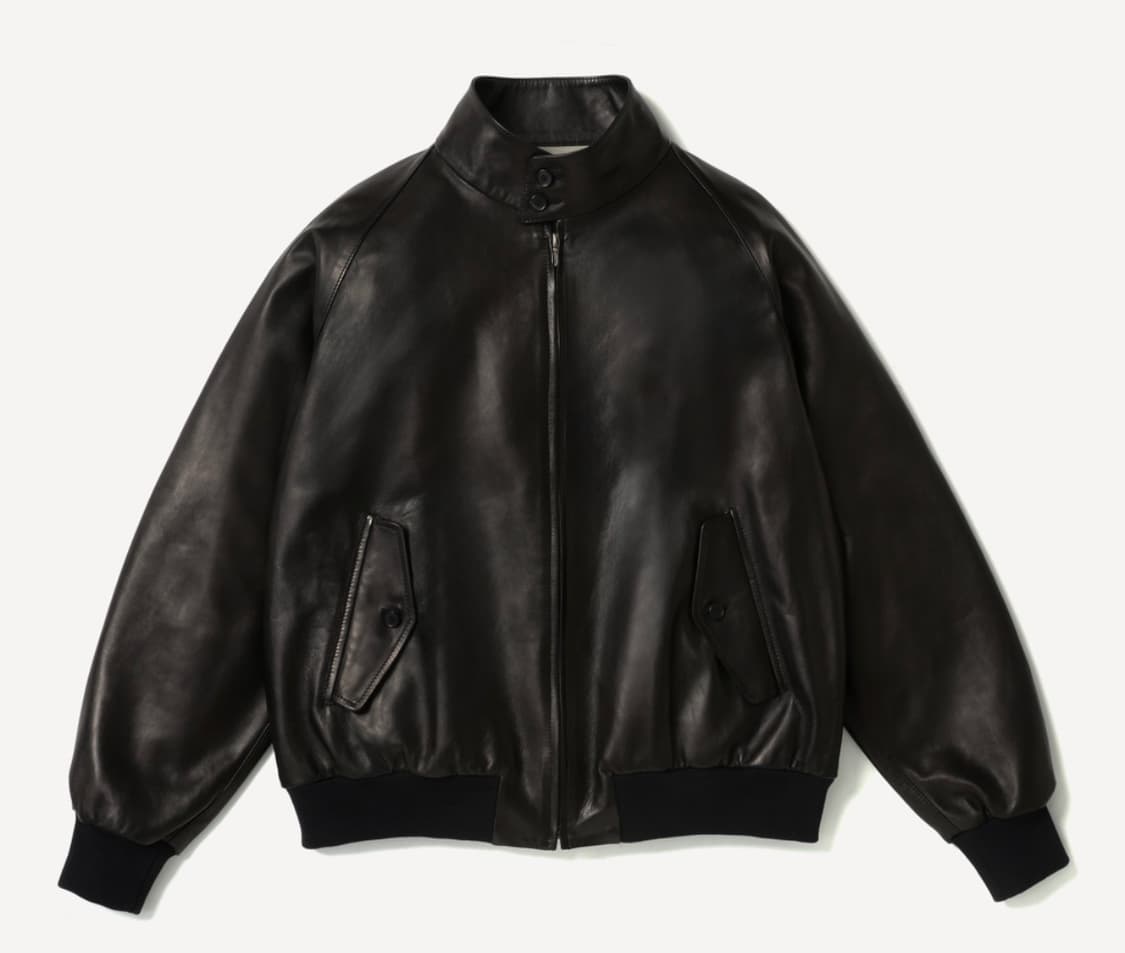 [3] 아프레쎄 26ss 레더 해링턴 자켓 상품이미지1