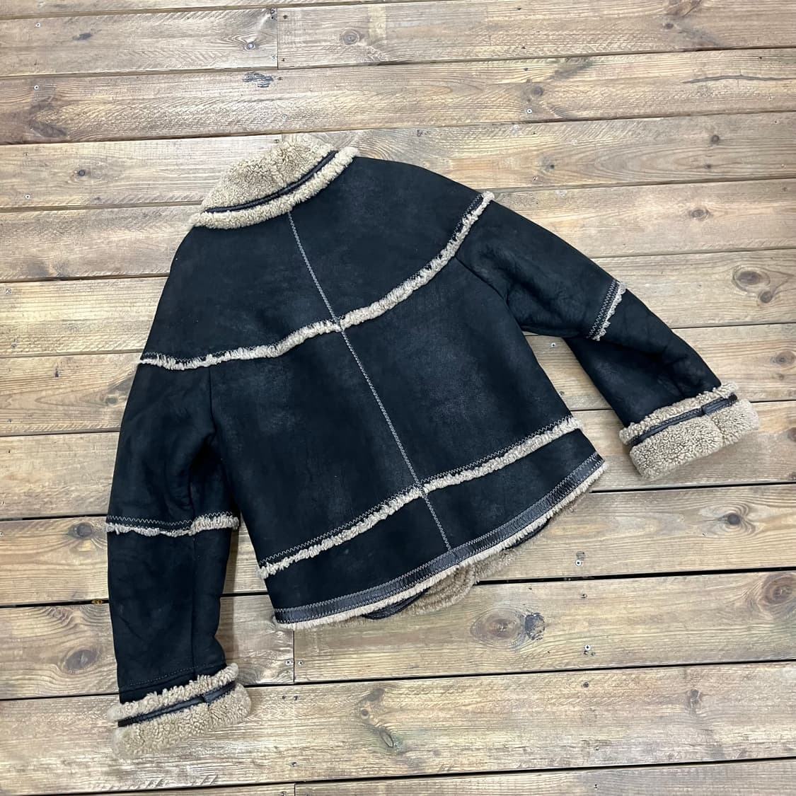 1990S 무스탕 양가죽 양털 빈티지 상품이미지2