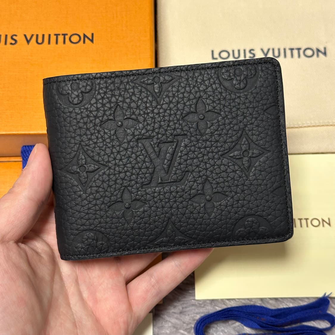 [풀구성] 루이비통 이클립스 토뤼옹 멀티플 월릿 반지갑 블랙 상품이미지1