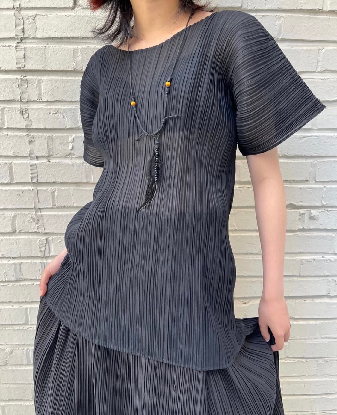 Issey Miyake 이세이미야케 플리츠 탑 판매해요 ! 상품이미지1
