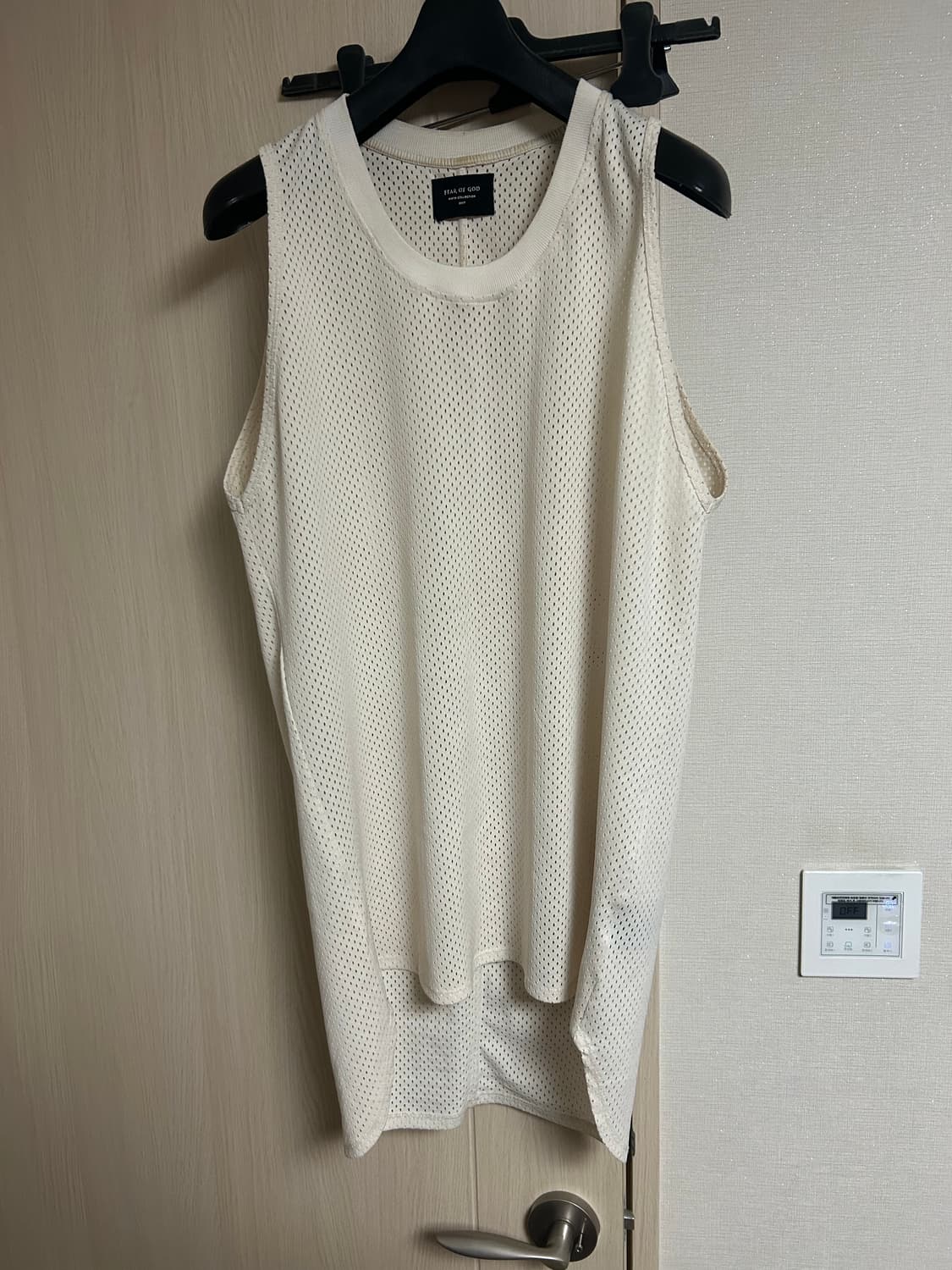 피어오브갓 5th 블랙  메쉬 민소매 티셔츠 상품이미지1