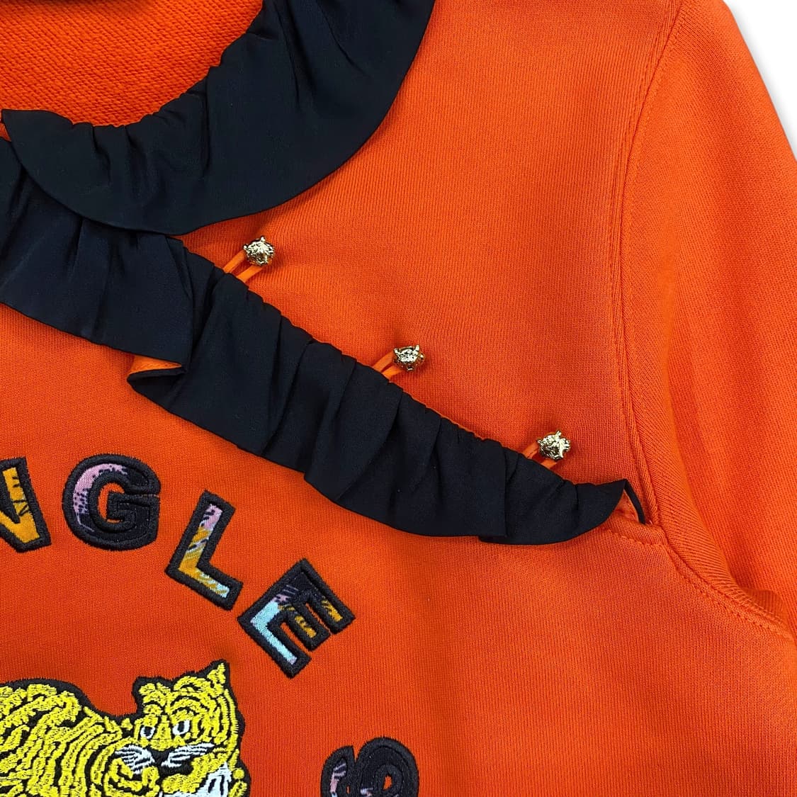 KENZO, Signature orange frill sweatshirt 상품이미지4