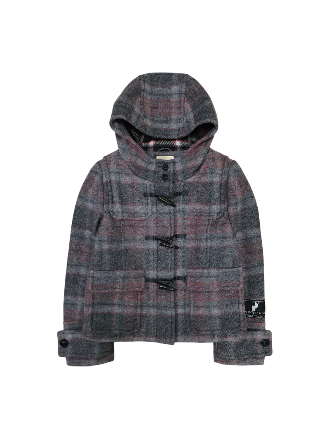 CROLLA 크롤라 체크 더플코트 상품이미지1