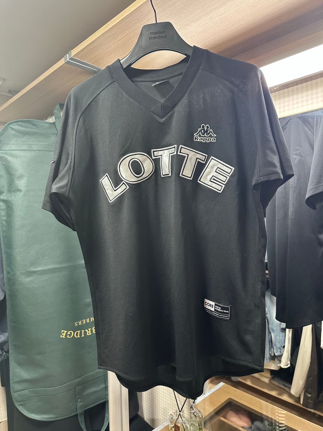 110(XXL) 롯데자이언츠 23년 올드블랙 어센틱 티셔츠형 상품이미지1