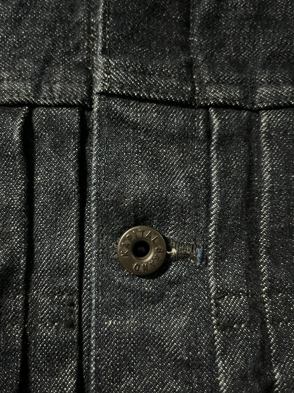 [6] 캐피탈 14oz 데님 트러커 자켓 인디고 (흑사) 상품이미지4