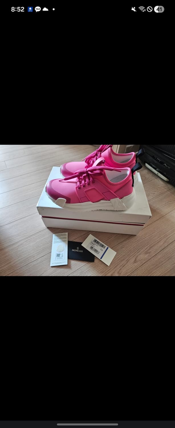 몽클레어 루나로브 핑크 스니커즈 38 상품이미지1