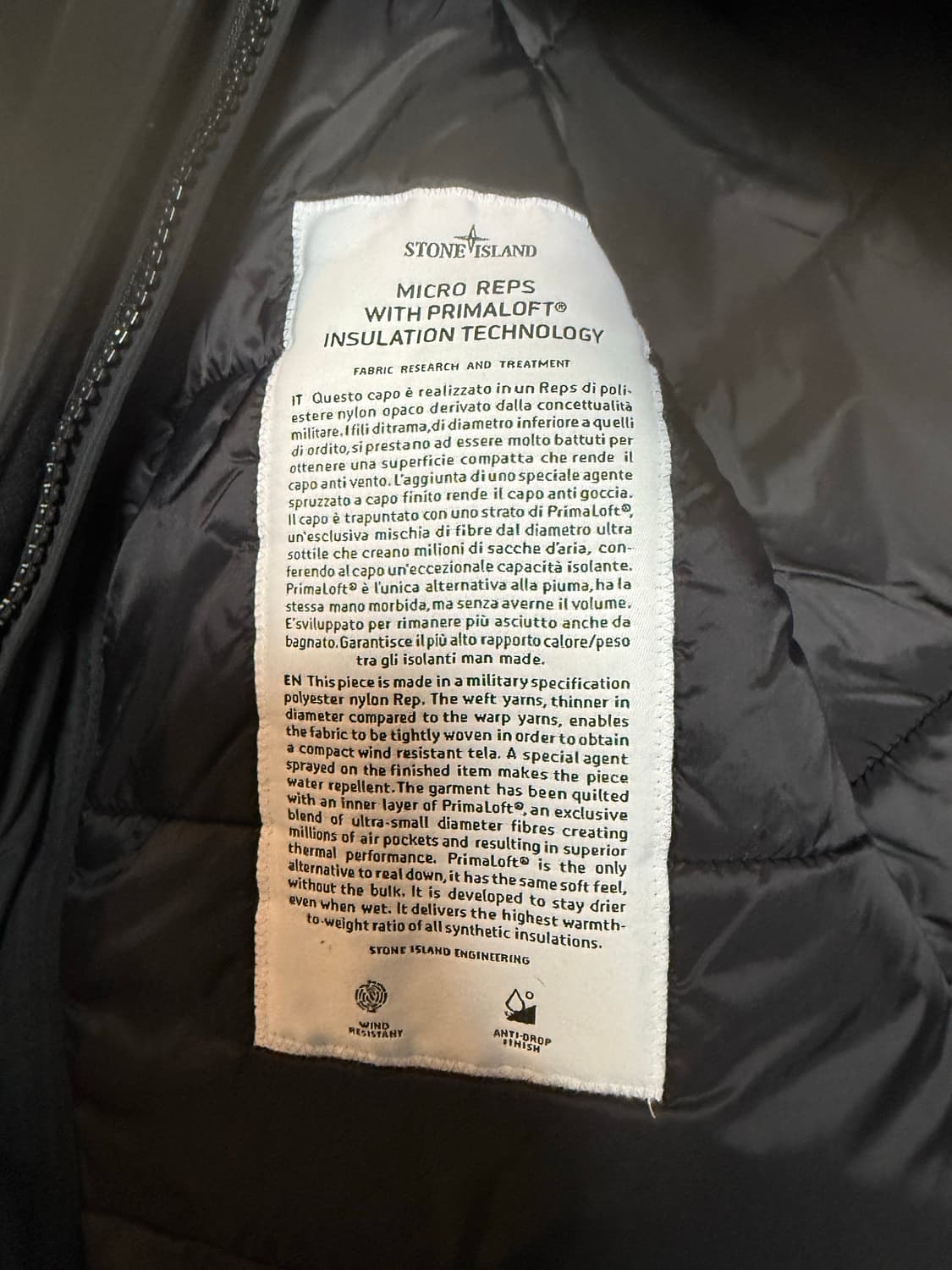 스톤아일랜드 마이크로렙스 패딩 블랙 xl 상품이미지6