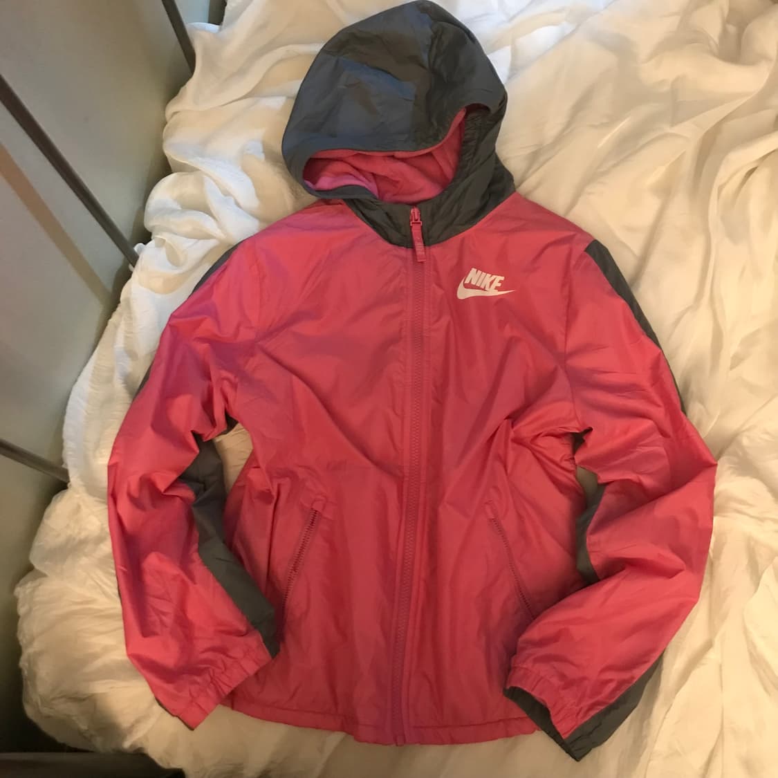 NIKE 나이키 핑크 후리스 바람막이 후드집업 상품이미지2