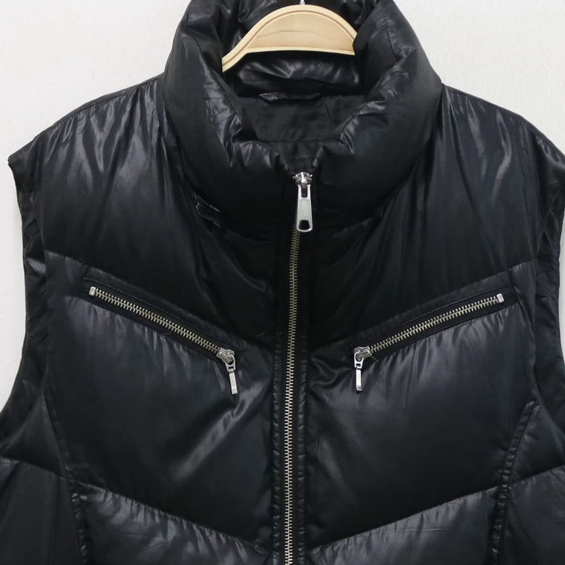 PAZZO DENIM STORE 블랙 다운 패딩 베스트 61296 상품이미지5