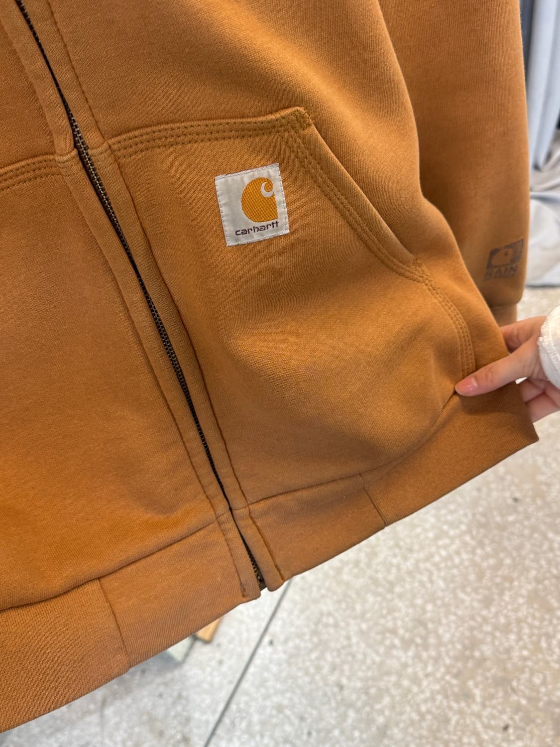 Carhartt Camel Thermal Hooded Zip-Up 상품이미지3