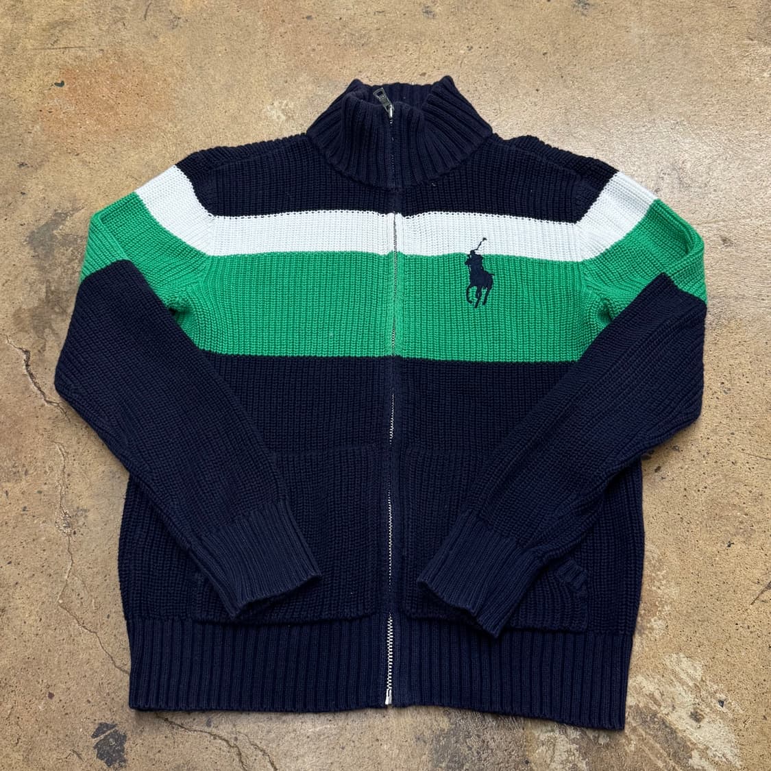 [정품/M] 폴로 랄프로렌 니트 집업 가디건 멀티컬러 b16 상품이미지2