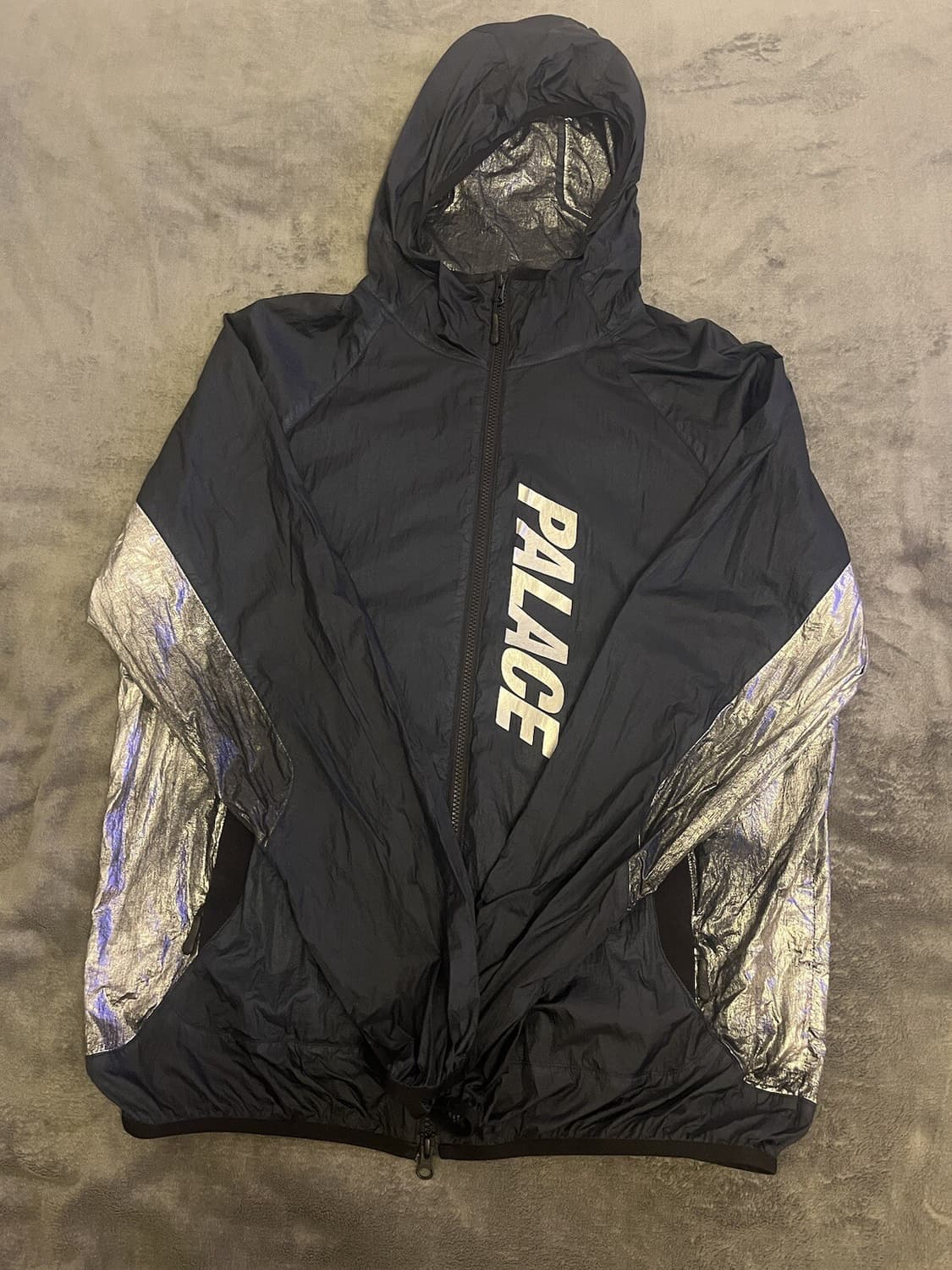 팔라스 포일 자켓 네이비 상품이미지1