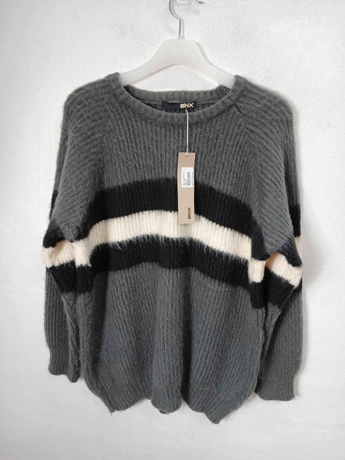 BNX 스트라이프 따뜻한 니트 88-99 새제품 상품이미지1