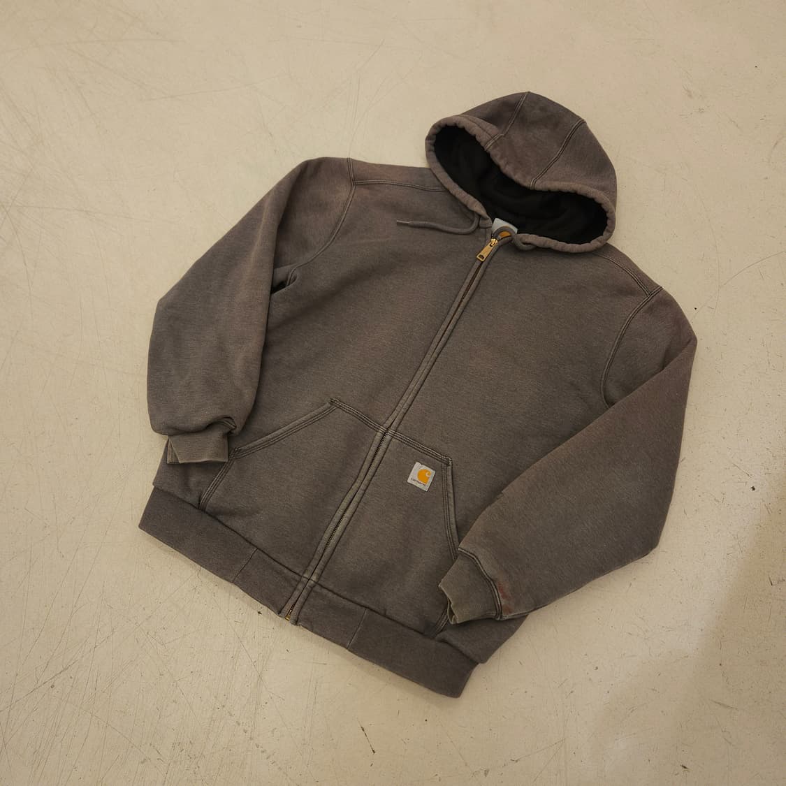 칼하트 페이딩 써멀 후드 집업 상품이미지1