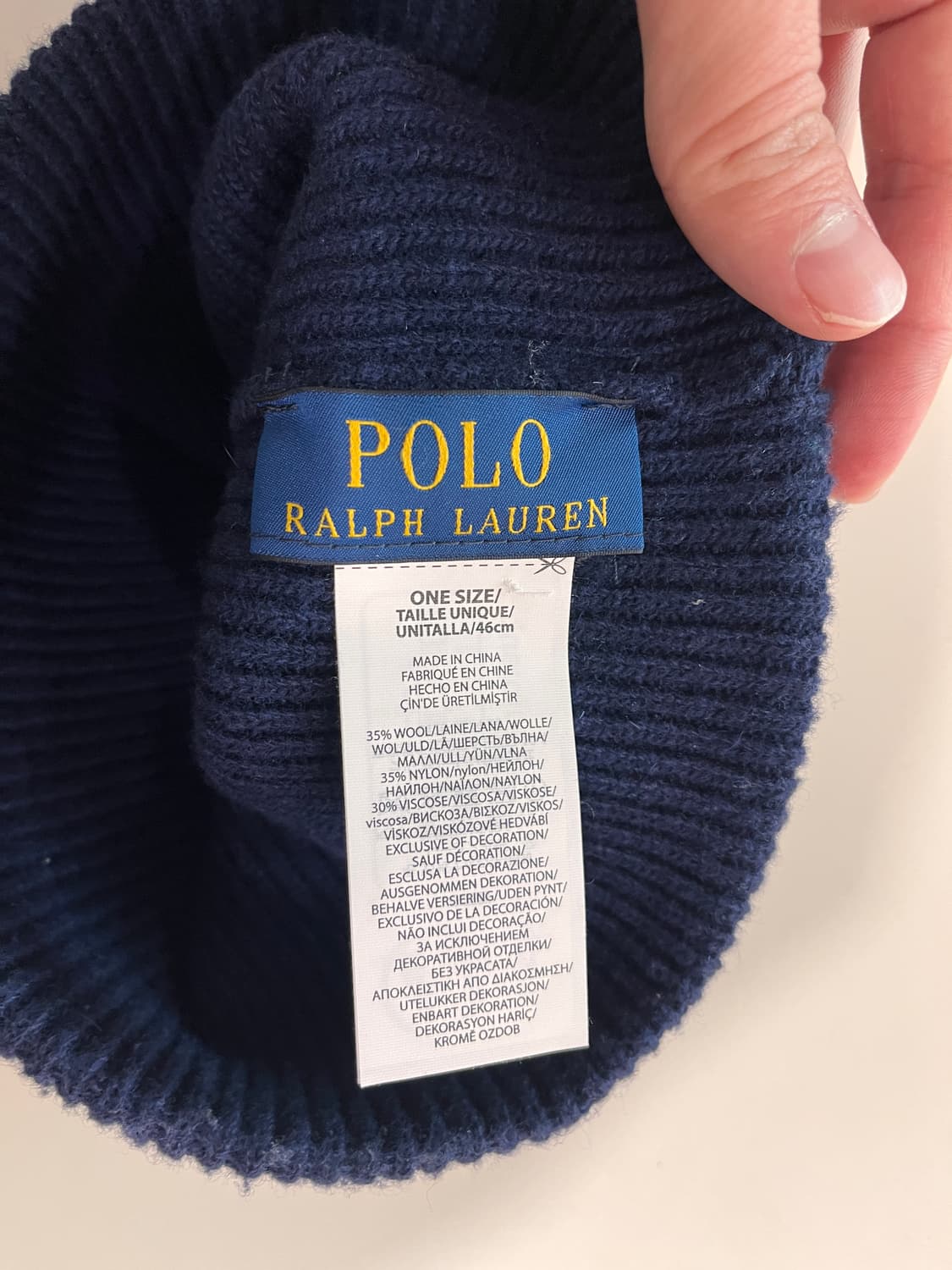 폴로 네이비 비니 상품이미지3