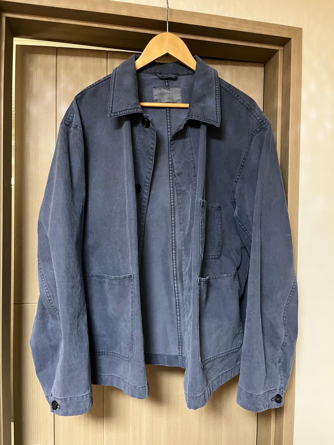 [4사이즈] 포터리 / 26SS 브러쉬드 코튼 워크자켓 / 프렌치블루 상품이미지5