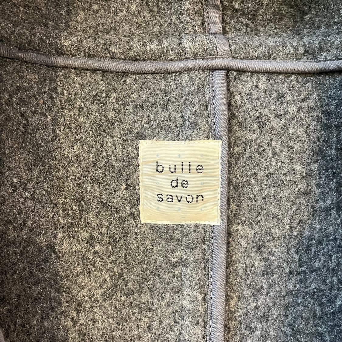 japan vintage 울 더플 롱 코트 상품이미지4