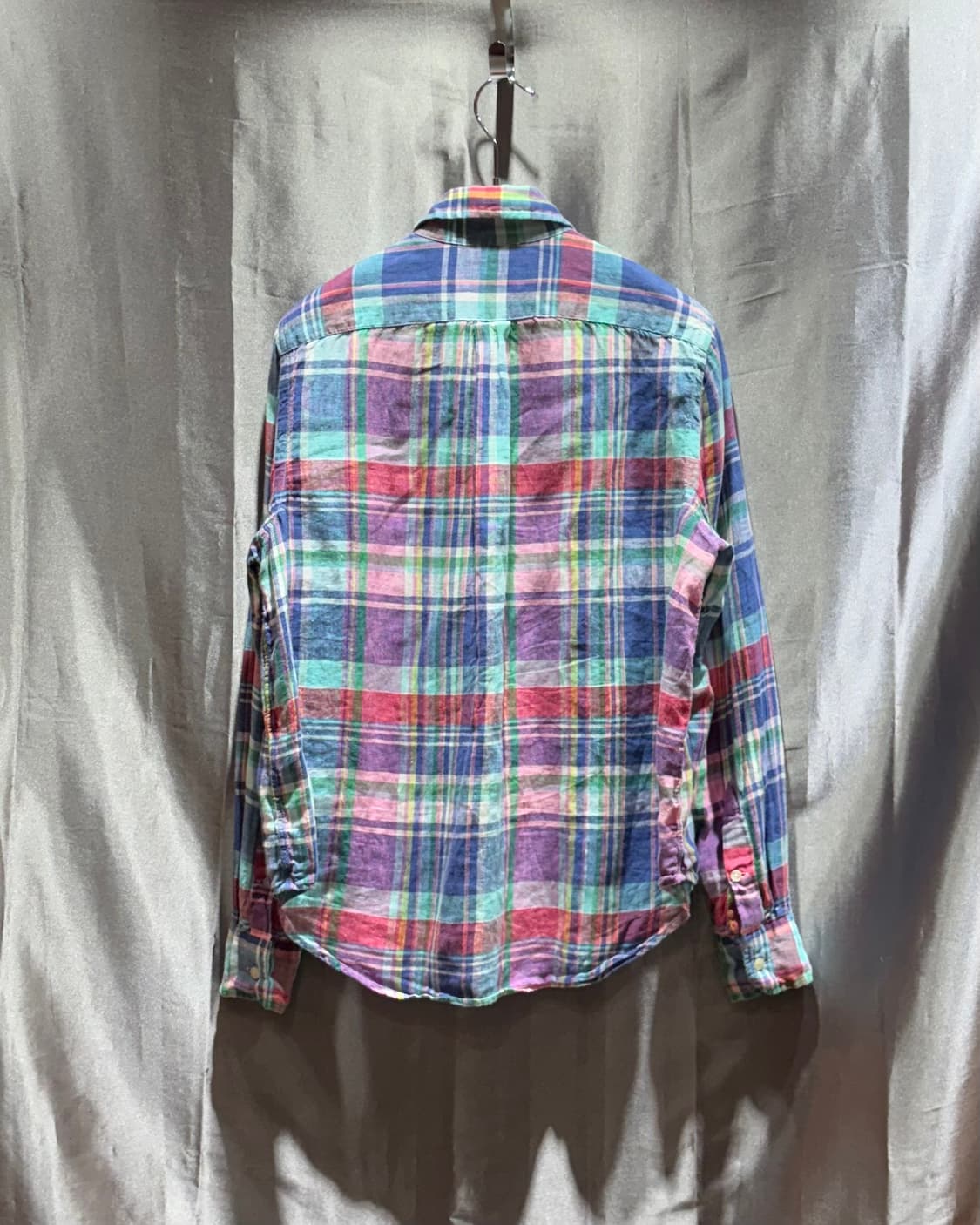 S 폴로랄프로렌 린넨 컬러 체크셔츠 상품이미지3