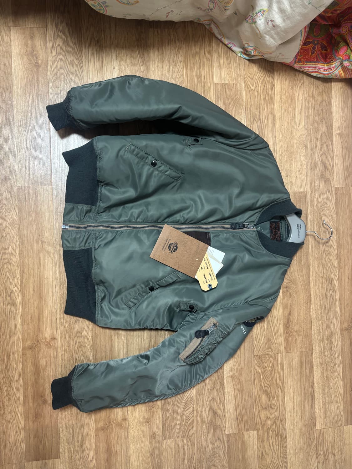 [XL] 버즈릭슨 알버트 터너 ma-1 세이지 그린 상품이미지1