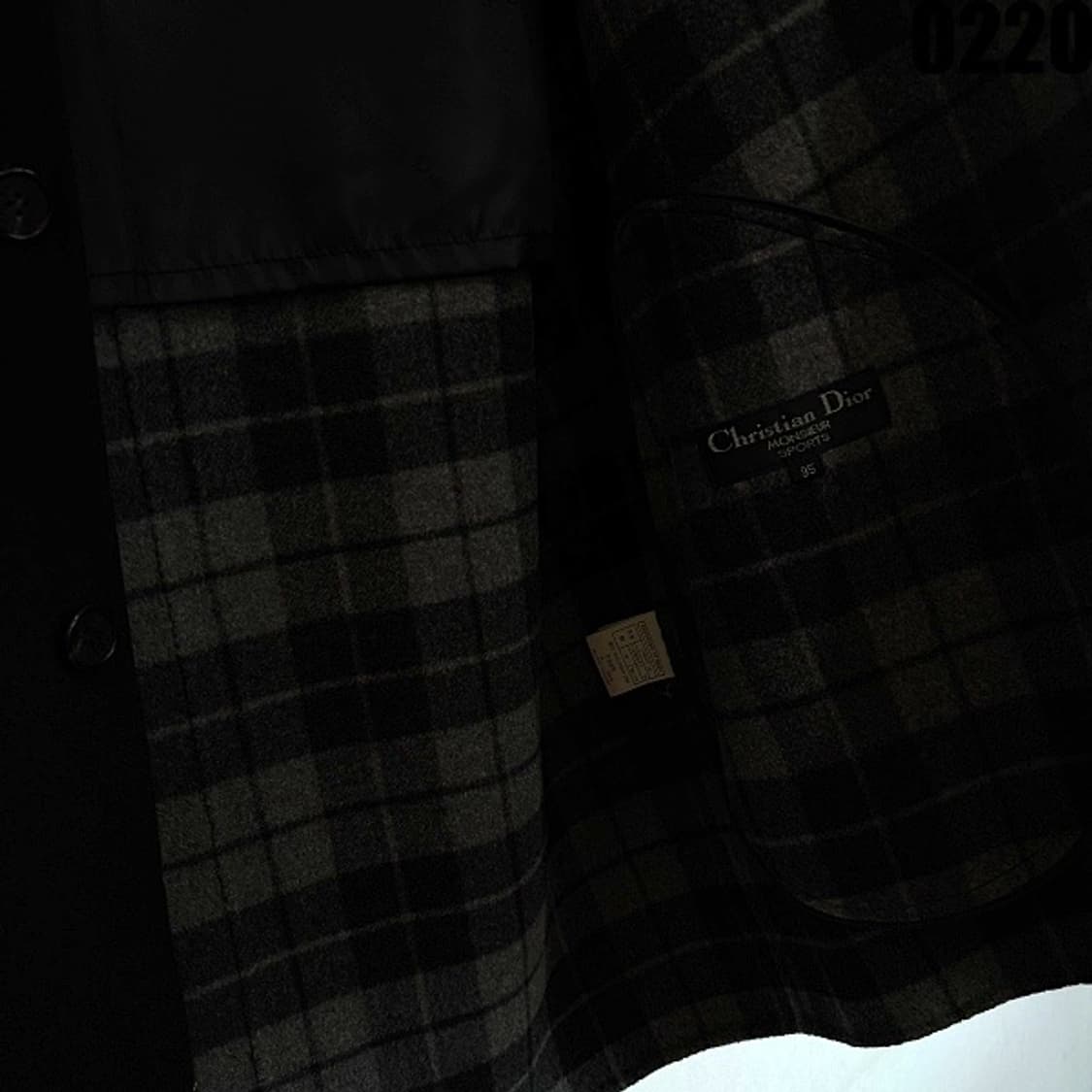 크리스찬 디올 무슈 스포츠 라인 울 코트 95 0220  상품이미지6