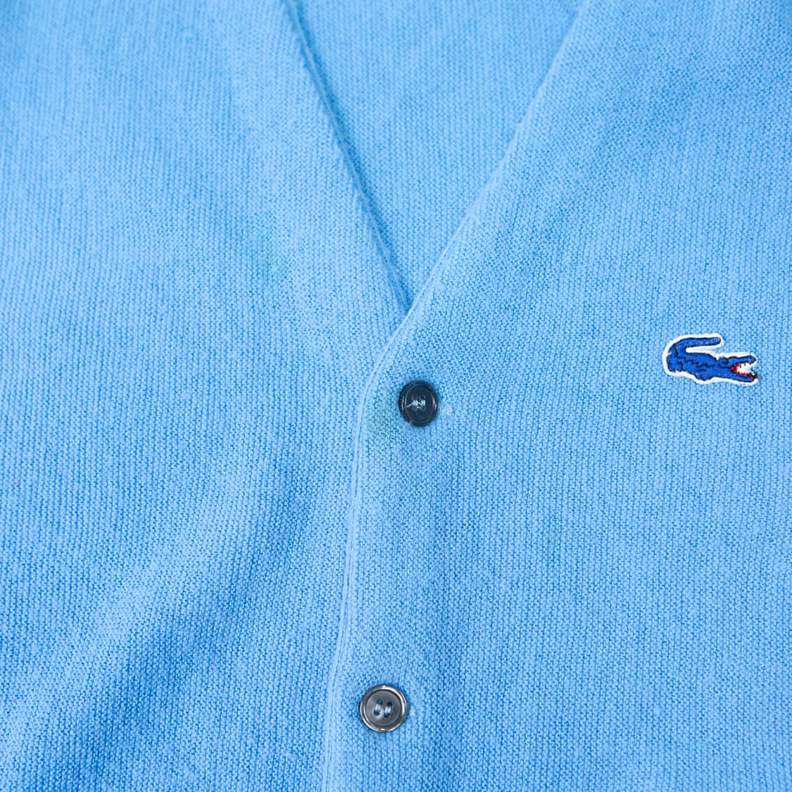 70s IZOD 라코스테 아크릴 가디건 스카이블루 상품이미지5