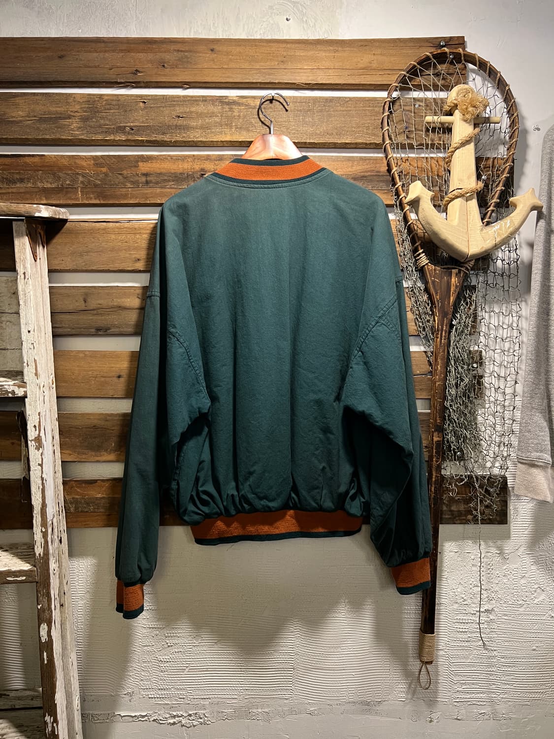 [L]80's Dunbrooke USA Made 빈티지그린 바시티 자켓 상품이미지7