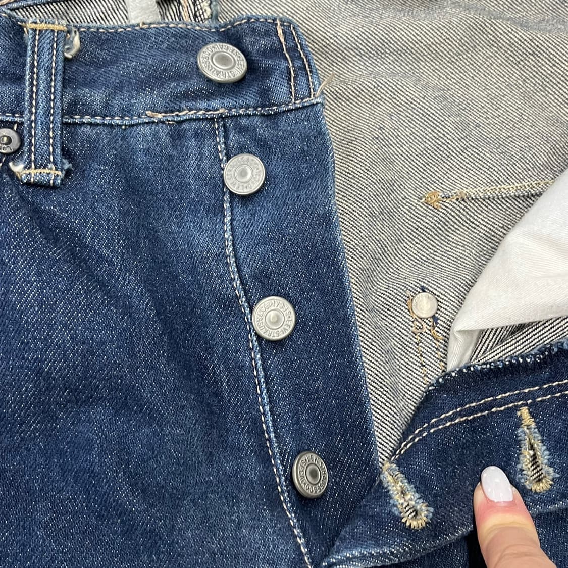 [정품/30] 리바이스 진청 데님 청바지 b18 상품이미지5