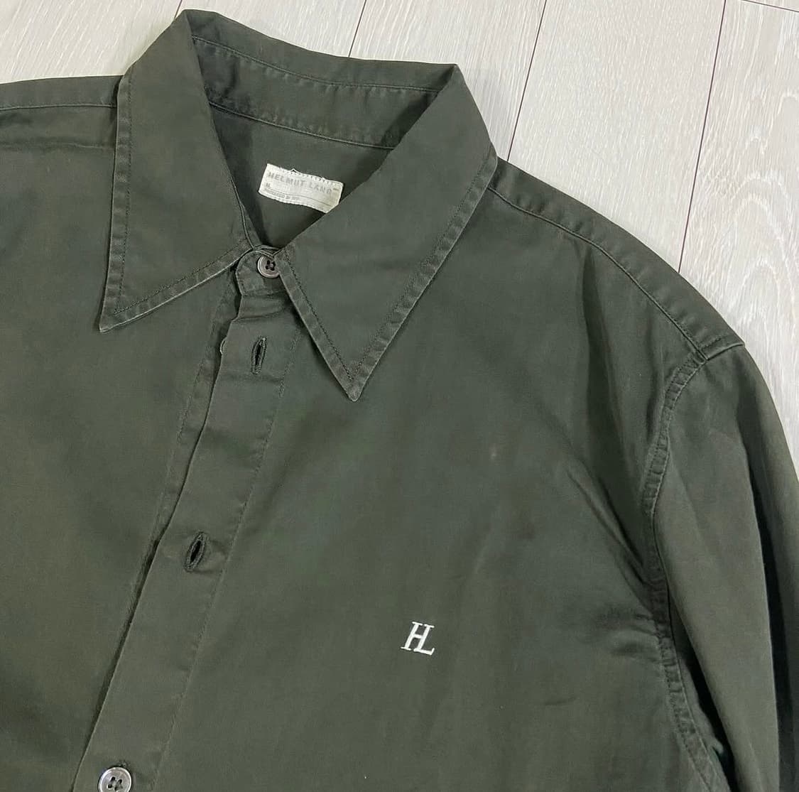 [48] 1998 헬무트랭 HL로고 밀리터리 셔츠 상품이미지3