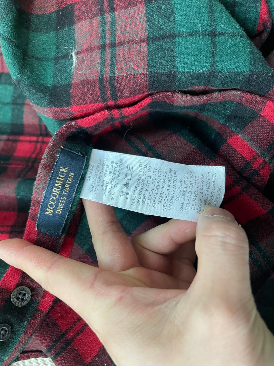 90s 펜들턴 파이어사이드 체크 플란넬 헌팅셔츠 J03718 상품이미지4