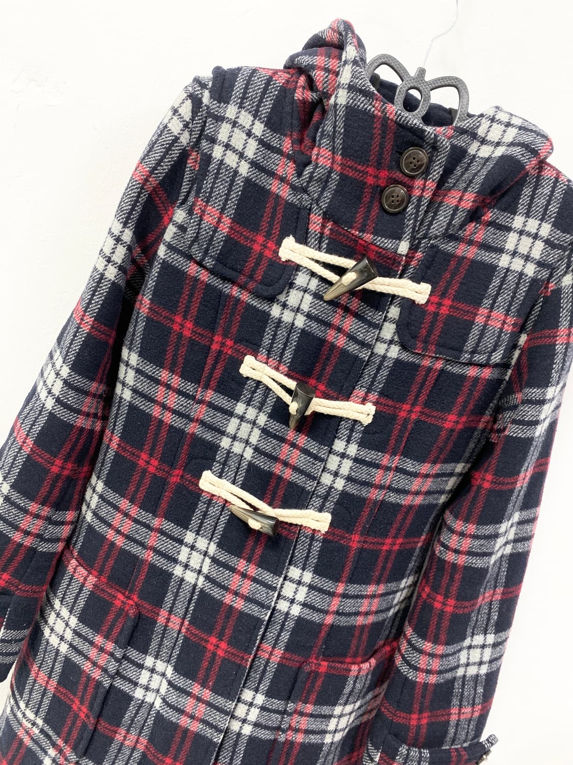 [ROYAL PARTY] 아무깔 범생이st 체크 떡볶이 코트 상품이미지7