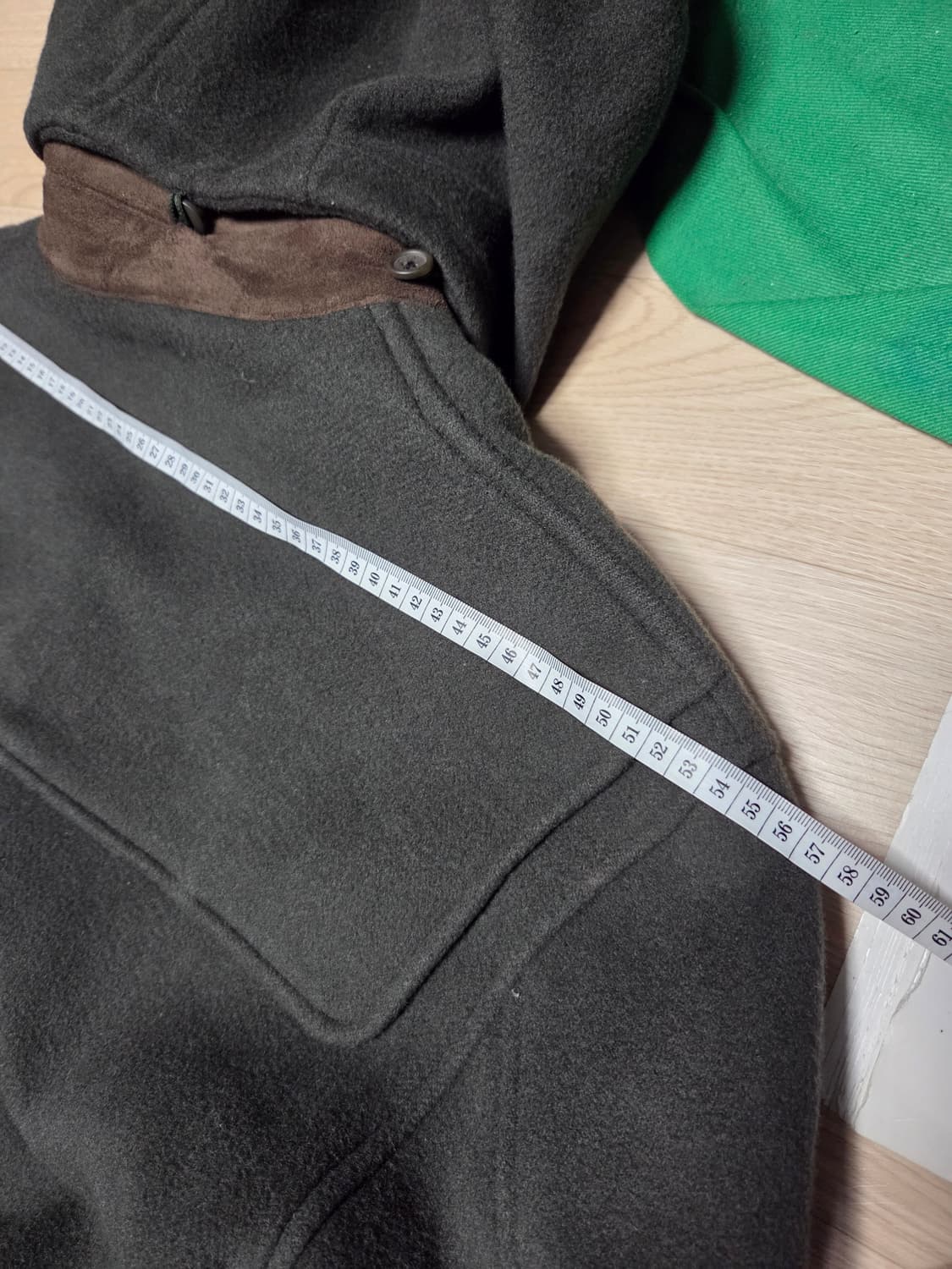 NII 더플코트 떡볶이 코트 딥그린 울코트 상품이미지6