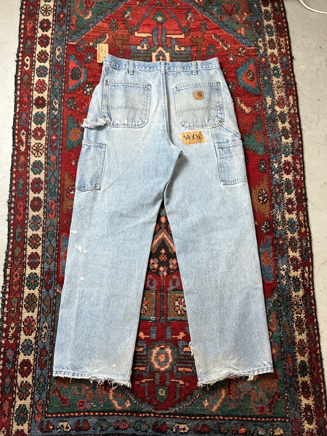 OG 칼하트 데님 더블니 팬츠 칼하트 B73 썩블니 상품이미지4