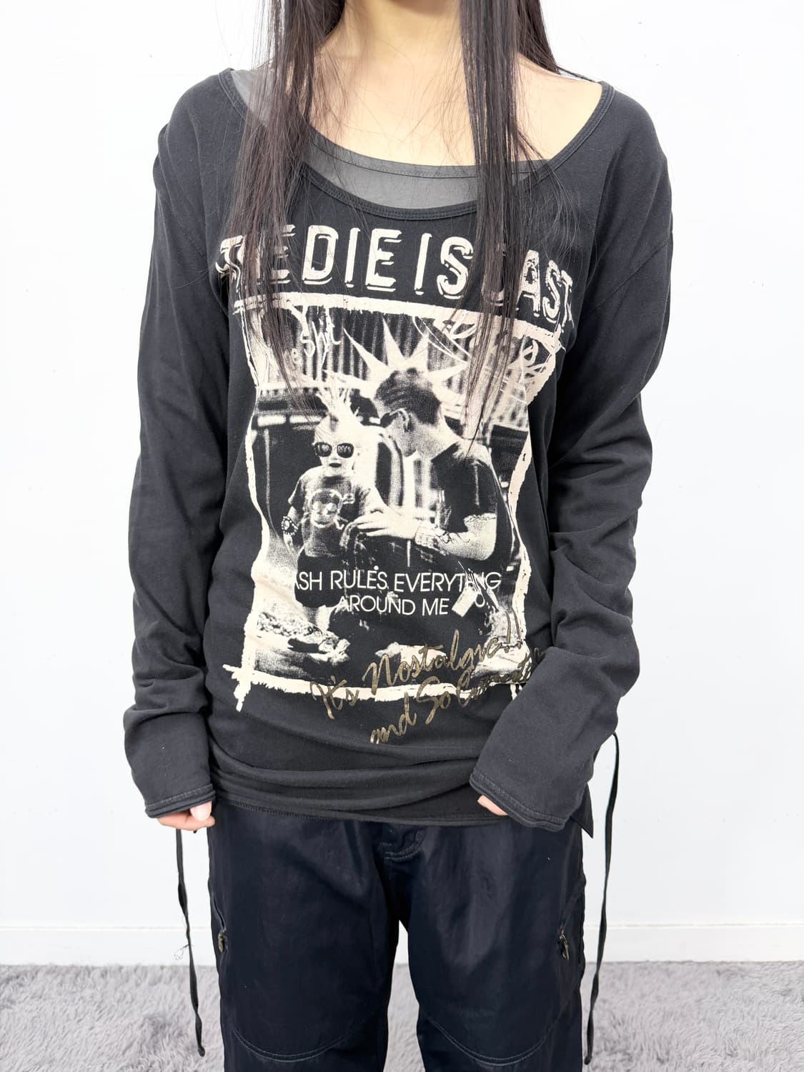 PPFM lace-up long sleeve 상품이미지1