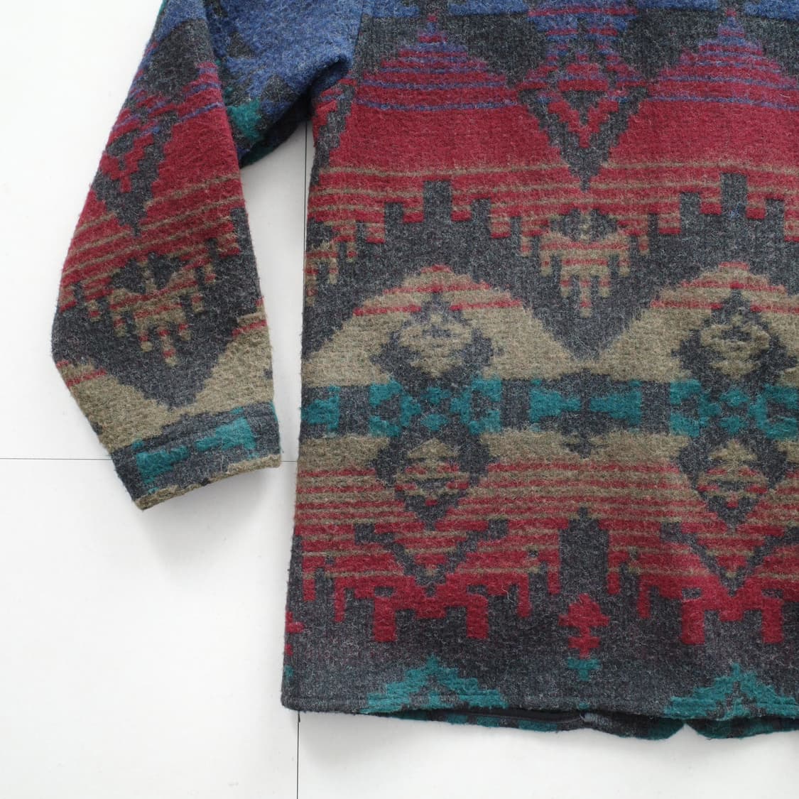 80s 울리치 빈티지 네이티브 나바호 울 자켓 MADE IN USA 상품이미지10