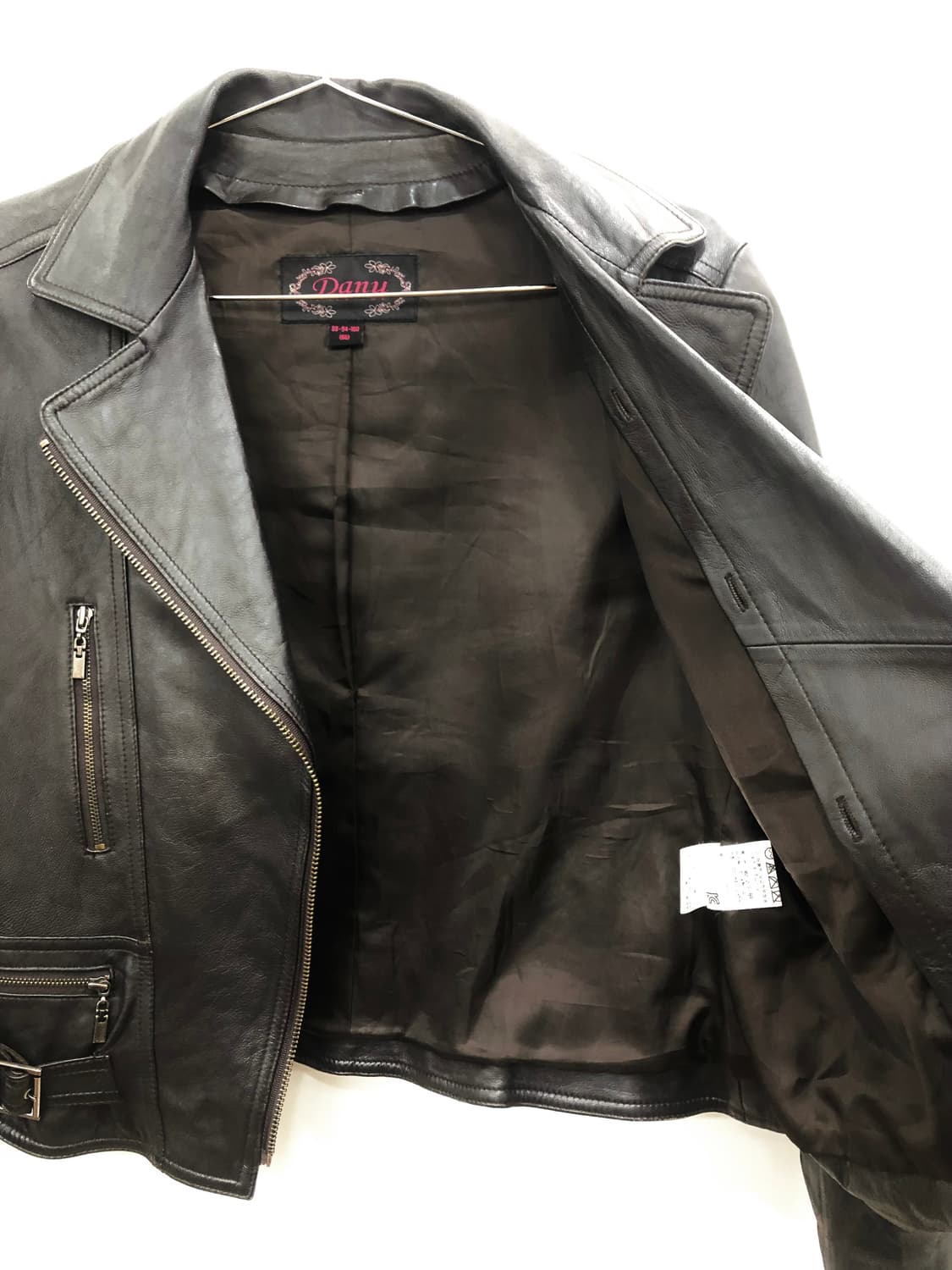 deep brown buckle detail lambskin jacket 상품이미지5