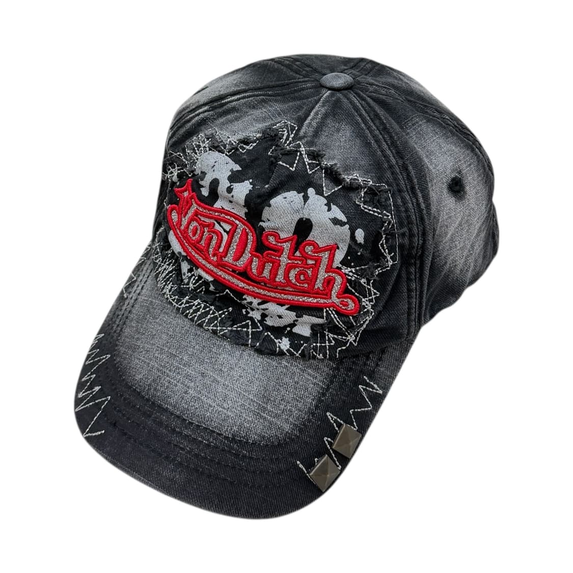 본더치 빈티지 그런지 워싱 펑크 Y2K 볼캡 모자 상품이미지2