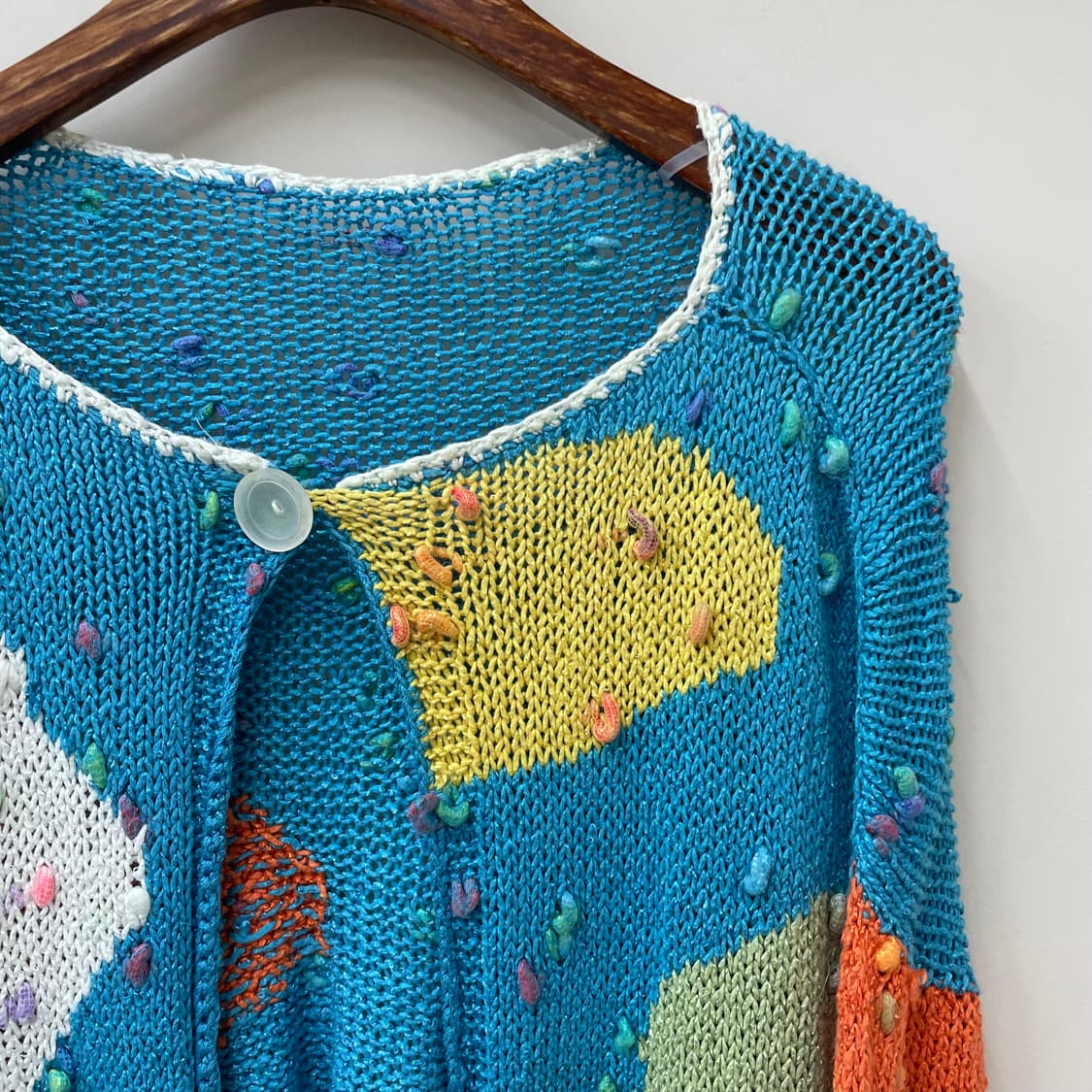 빈티지 멀티컬러 볼레로 탑 상품이미지4