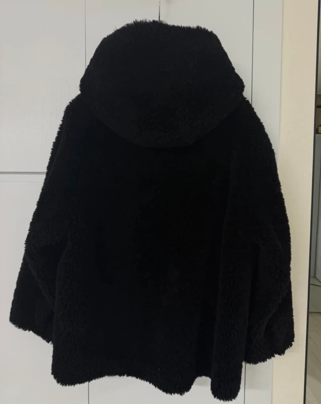 바나이 검정 리얼 양털 뽀글이 S 상품이미지3