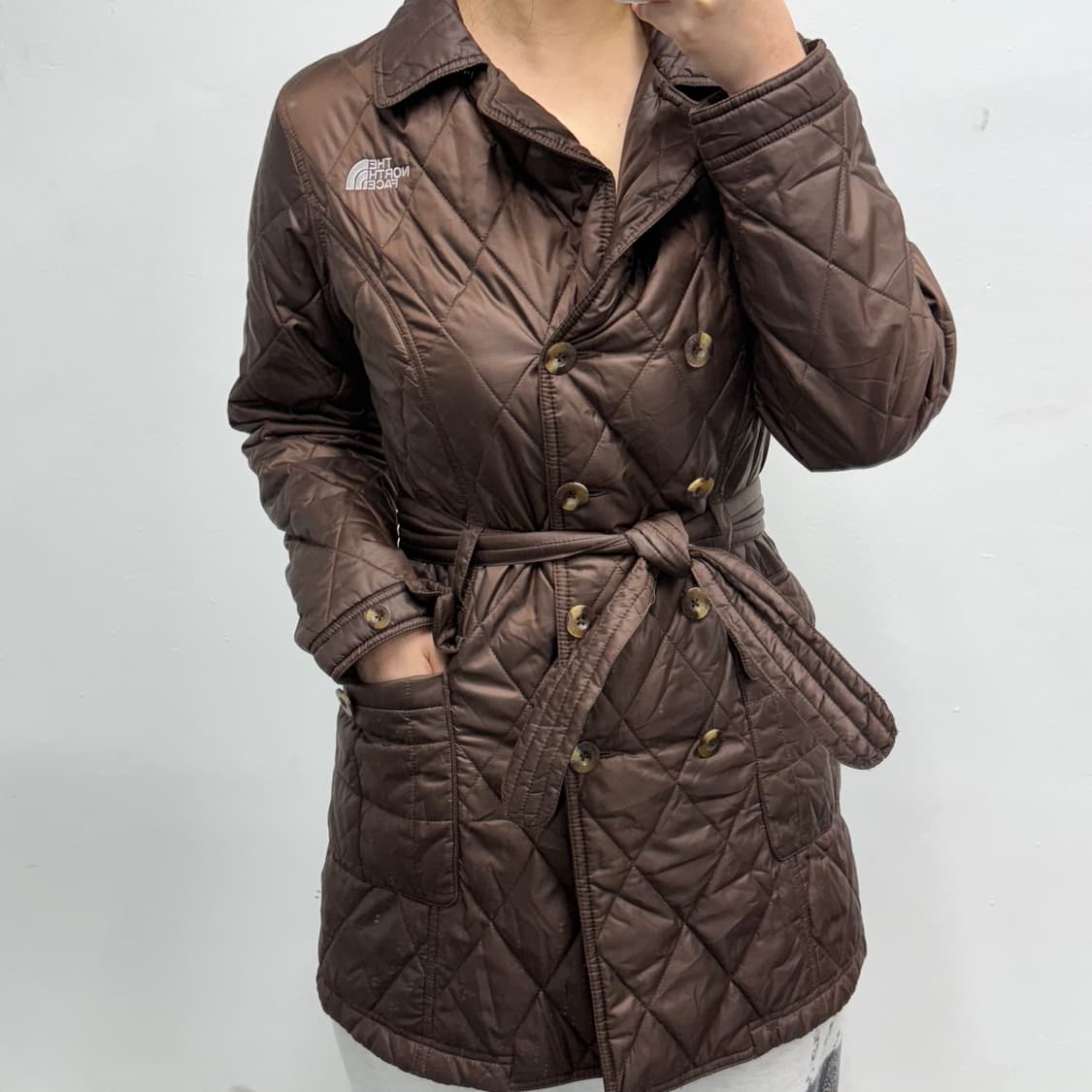 [S] 노스페이스 우먼 트렌치 경량패딩 상품이미지1